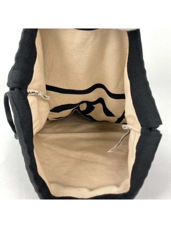 Chanel Sports Line Backpack Nap Sac CC Logo Fabric Black